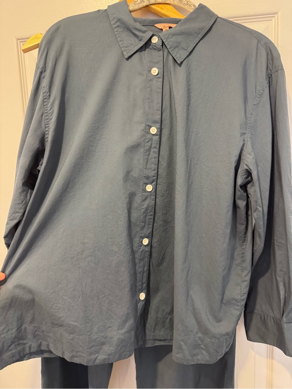 Eberjey Dusty Blue Pajama Set - Picture 5 of 10